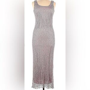 Vintage 90s ALYN PAIGE crocheted maxi dress. Size 7/8